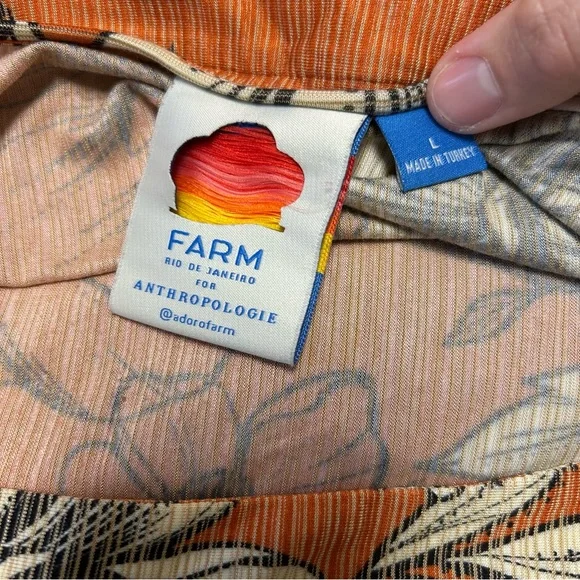 Farm Rio DeJaneiro for Anthropologie Cordelia floral maxi skirt Size Large - Picture 4 of 12